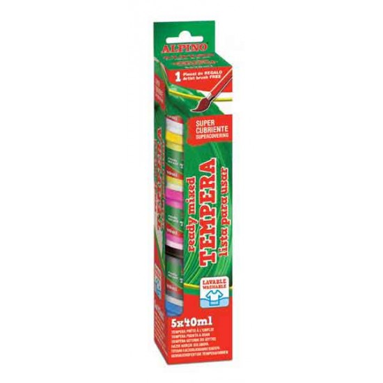 ALPİNO DM-920 GUAJ BOYA 5X40ML FIRÇA HEDİYELİ