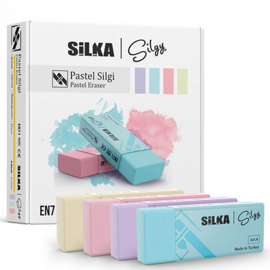 SİLKA ART-44 PASTEL RENKLİ SİLGİ 24LÜ KT