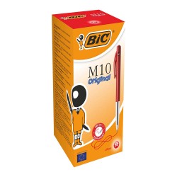 BİC M10 BASMALI TÜKENMEZ KALEM 50Lİ KT KIRMIZI 190123
