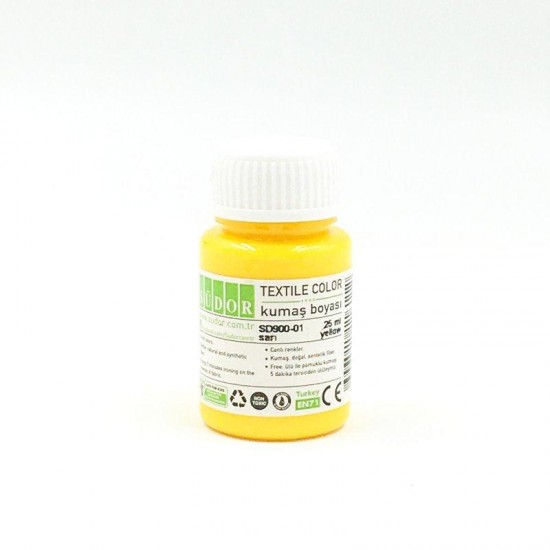SÜDOR KUMAŞ BOYASI 25ML ŞİŞE SARI