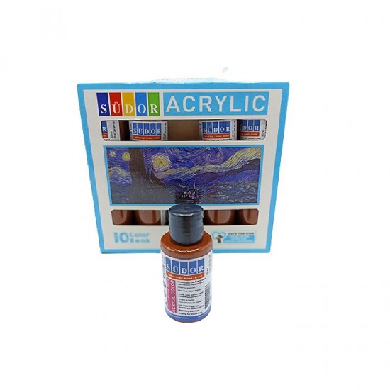 SÜDOR SD100-08 AKRİLİK BOYA 40ML KAHVERENGİ