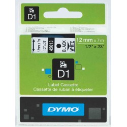 DYMO S0720530 D1 YEDEK ŞERİT BEYAZ-SİYAH