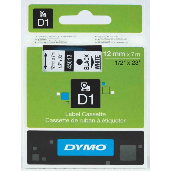 DYMO S0720530 D1 YEDEK ŞERİT BEYAZ-SİYAH
