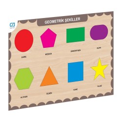 CA 3204 AHŞAP BUL-TAK GEOMETRİK ŞEKİLLER