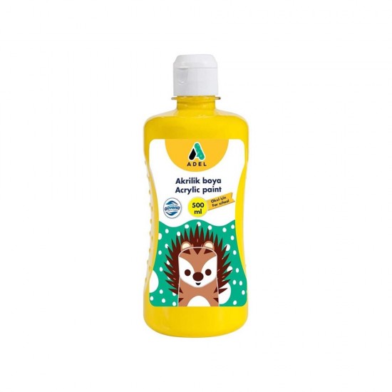ADEL OKUL AKRİLİĞİ 500ML SARI 000018