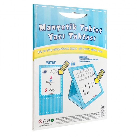 DIYTOY 0585 MANYETİK TABLET YAZI TAHTASI MAVİ