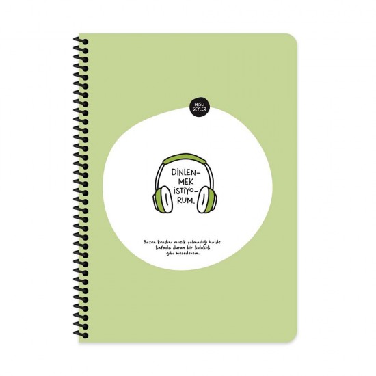 KESKİN 500519-99 A4 80YP KARELİ HİSLİ ŞEYLER SPR STICKERLİ DEF DİNLENMEK İSTİYORUM
