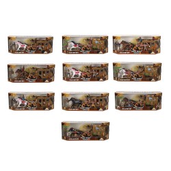 SUNMAN 77116 WILD WEST PLAY SET INDIAN&amp;COACH 10AST.