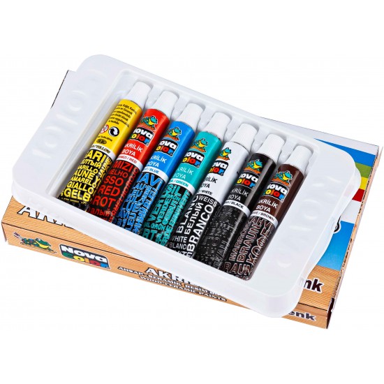 NOVA COLOR NC-288 AKRİLİK BOYA TAKIMI TÜP 7Lİ 7GR
