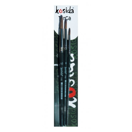 KOSİDA KFSET145-3 145 FIRÇA SETİ NO:3-5-8