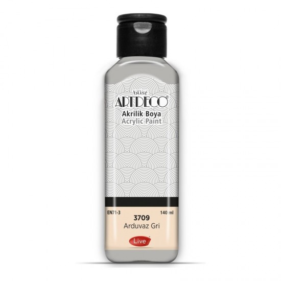 ARTDECO 070R-3709 AKRİLİK BOYA 140ML ARDUVAZ GRİ