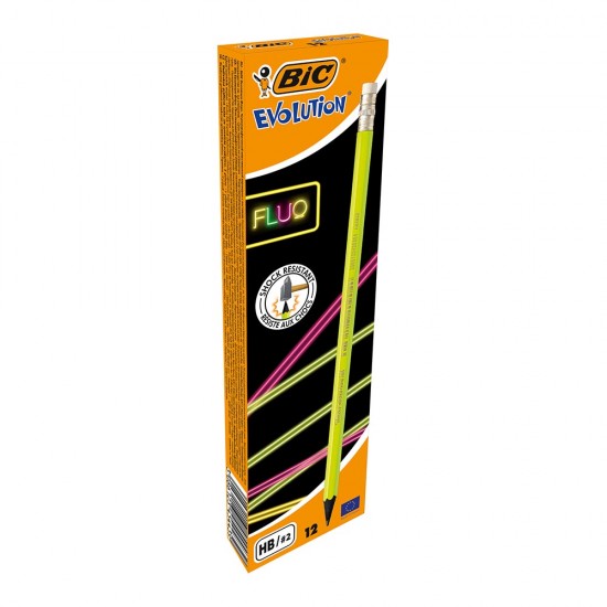 BİC FLUO SİLGİLİ KURŞUN KALEM 12Lİ 942882