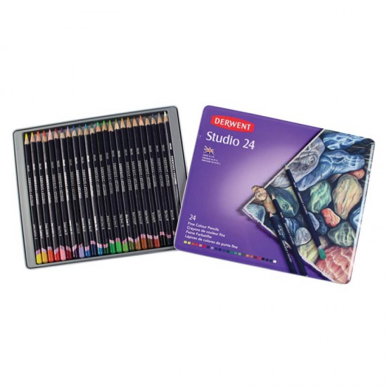 DERWENT 32197 STUDİO BOYA KALEMİ TENEKE KT 24LÜ