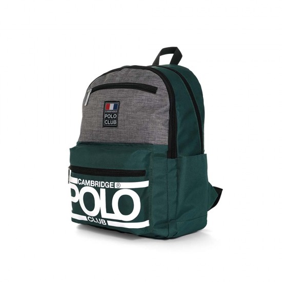 VKN 4016 CAMBRİDGE POLO CLUB STREET STYLE 4 BÖLME SIRT ÇANTASI YEŞİL
