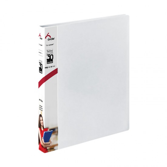 ÖNDER 1104-4 A4 PLASTİK 4 HALKALI DOSYA GRİ
