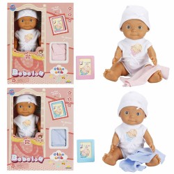 SUNMAN 5683 SABC-DZM-BEBEK SET BEBELOU THE CRIB SESLİ AĞLAYAN 30CM