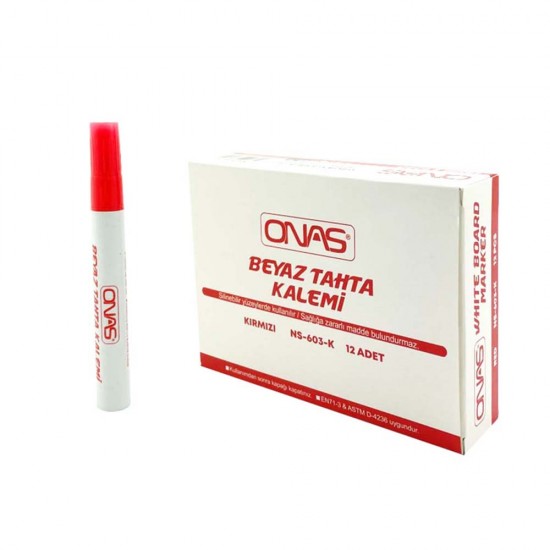 ONAS NS-603K TAHTA KALEMİ KIRMIZI
