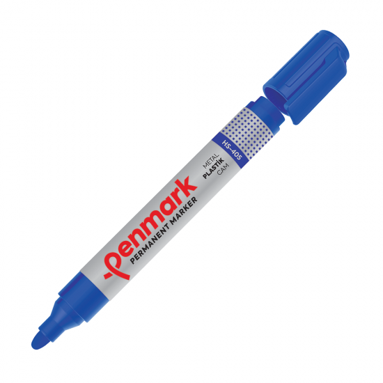 PENMARK HS405 02 PERMANENT MARKÖR YUVARLAK UÇ MAVİ