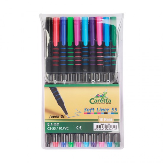 CARETTA 55-10 SOFT LİNER KALEM 10LU SET