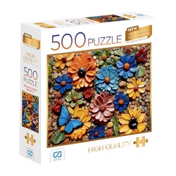 CA 7524 PUZZLE 500 PRÇ MOZAİK ÇİÇEKLER