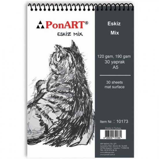 PONART PHM10-173 ESKİZ MİX A5 30YP