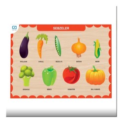 CA 3205 PUZZLE AHŞAP SEBZELER
