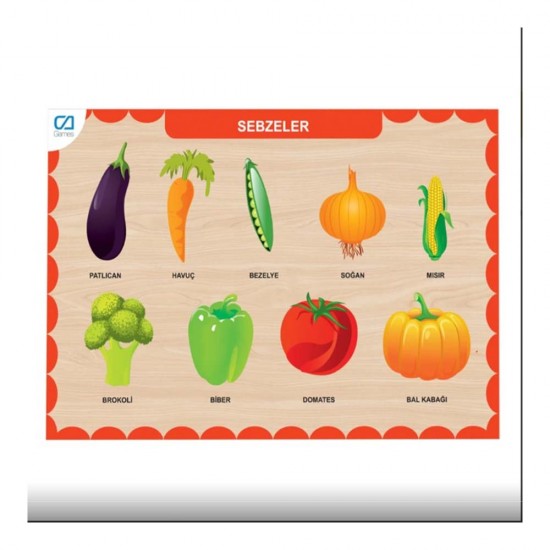 CA 3205 PUZZLE AHŞAP SEBZELER