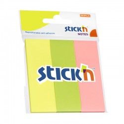 GIPTA 21128 STICKN 76X25 PASTEL 3 RENK KAĞIT AYRAÇ 50YP