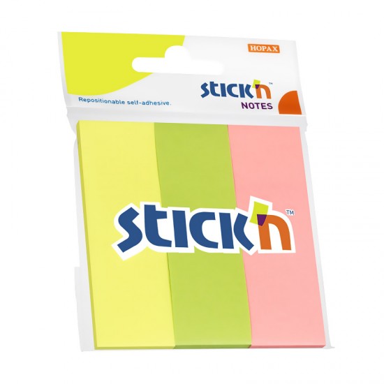 GIPTA 21128 STICKN 76X25 PASTEL 3 RENK KAĞIT AYRAÇ 50YP