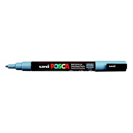 UNİ PC-3M POSCA POSTER MARKÖRÜ KURŞUN GRİ