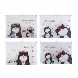 UNICK COLOR 9668 KİLİTLİ DOSYA A4 LUCK LIFE CAT