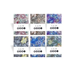 LİZ FLW190Ç SUNİ DERİ ÇİÇEK DESENLİ ESNEK DEF 17X24 168YP ÇİZGİLİ