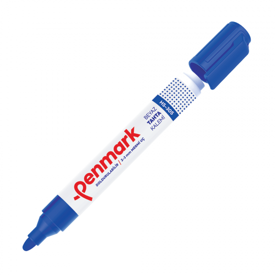 PENMARK HS305 02 BEYAZ TAHTA KALEMİ MAVİ
