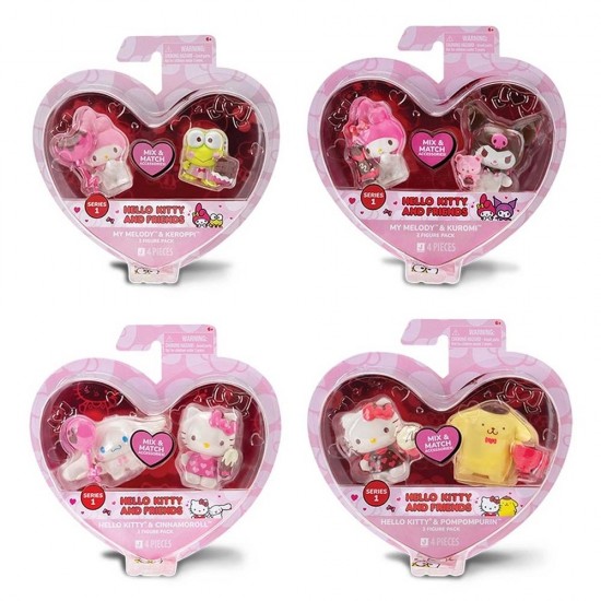 GIOCHI HKT0708 HELLO KİTTY KALPTEN KALBE  2 Lİ FİGÜR SET