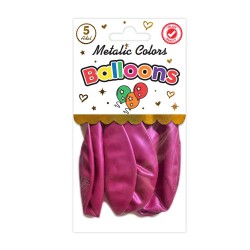 SÜSCÜ BALON 10LU PK METALİK KOYU PEMBE