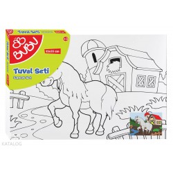 BU-BU TU0017 25X35 DESENLİ TUVAL