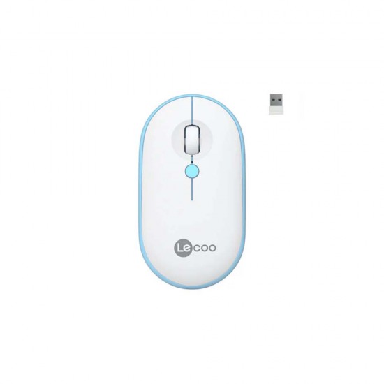 LECOO WS212 KABLOSUZ MOUSE 1600DPI 4 TUŞLU OPTİK BEYAZ&amp;MAVİ