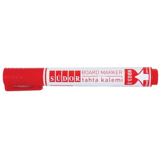 SÜDOR MB03-3 TAHTA KALEMİ DOLDURABİLİR KIRMIZI