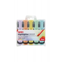 NOKİ PASTEL FOSFORLU KALEM 5Lİ PVC 9000P5PVC