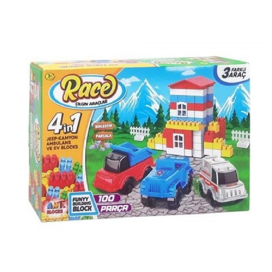 ASYA ANT011 BLOCKS 100 PARÇA CITY SET