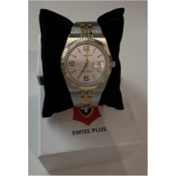 Swiss Plus Man Watch Premium Seri Model-10 ST3442AGS White-Gold(Kol Saati)