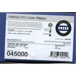 Fargo 045030 DTC1250e YMCKO Renkli Ribbon Tek Yüze 300 Renkli Baskı