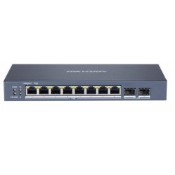 Hikvision DS-3E1510P-SI 8 Port 10-100-1000 Mbps Gigabit Akıllı Yönetilebilir PoE Switch