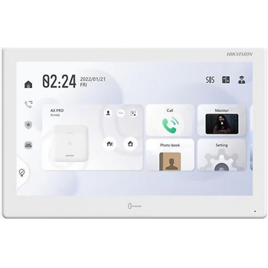 Hikvision DS-KH9510-WTE1(B) 10.1 İnterkom İç Ünite Görüntülü Dokunmatik Diafon