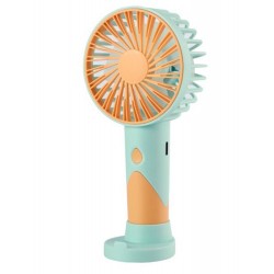 Feny FN-F20 Mavi-Turuncu Minifan Kademeli Ultra Sessiz Şarjlı Taşınabilir 500Mah Mini El Fanı