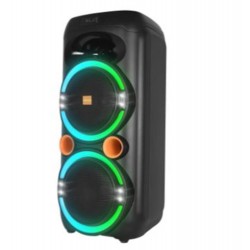 Mikado MD-79KP 30W Işıklı Siyah 1 UHF UV Mikrofonlu USB-BT-TF-TWS-AUX Type-C Şarjlı Hoparlör