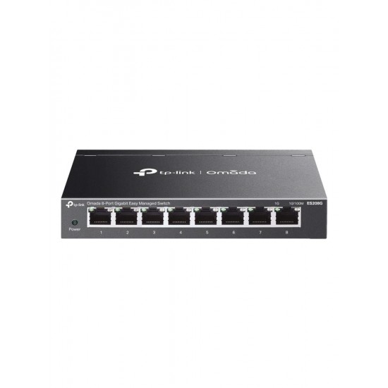 Omada TP-Link ES208G 8 Port 10-100-1000 Mbps Yönetilebilir Switch