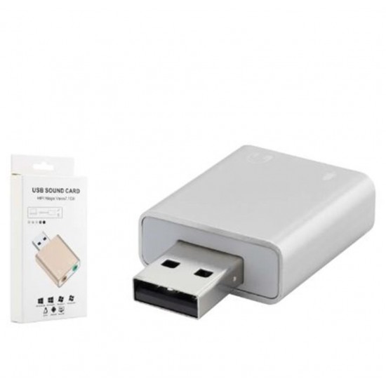 HADRON HDX5272 USB Harici Ses Kartı 7.1 Gümüş
