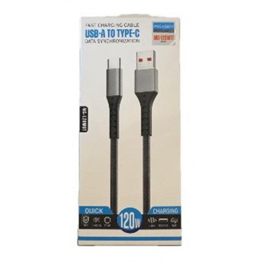 Megatech MT-120wt Hasır 120W Usb To Type-C Data Kablosu