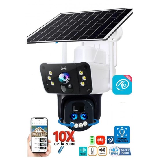 OKam O-KAM-3950 WİFİ solar 10X Optik Zooom Ptz Kamera